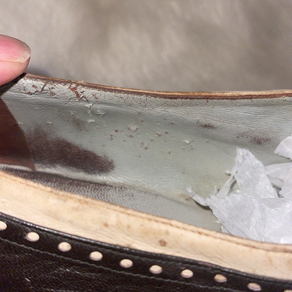 True vintage Oxford block heeled shoe - Picture 10 of 13